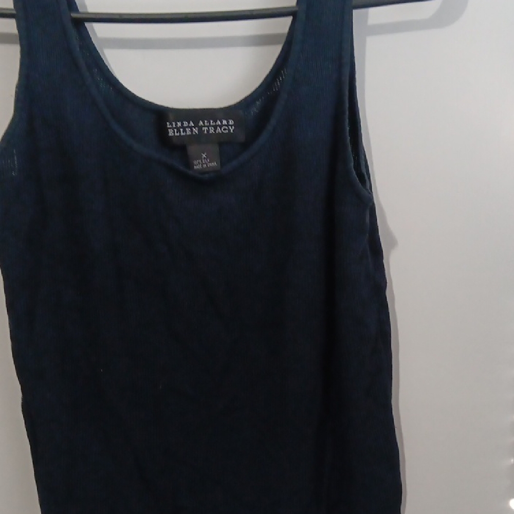 Ellen Tracy Deep Blue Women's Tank Top